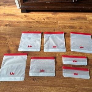 Joie Red and Clear Food Storage Bags
